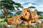 Tapestry "African lions" (108х70)