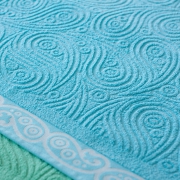 Махровое полотенце "Огурцы", размер 65х140